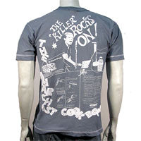 Vive le Rock on grey dyed t-shirt