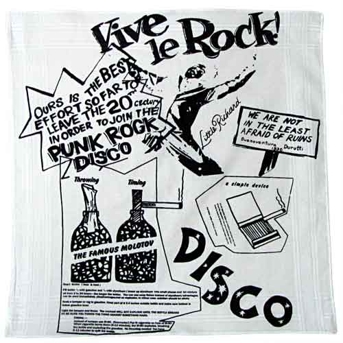 Vive le Rock white hanky