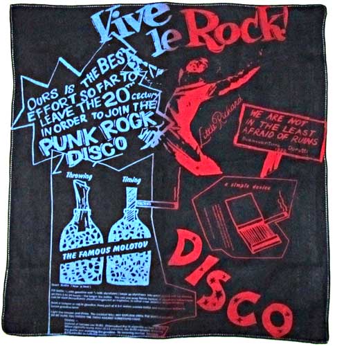 Vive le Rock black hanky (blue/red)