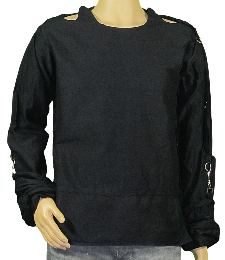 Cowboys in blue and red on black T-SHIRT or MUSLIN