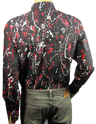 Splots black shirt with white patch