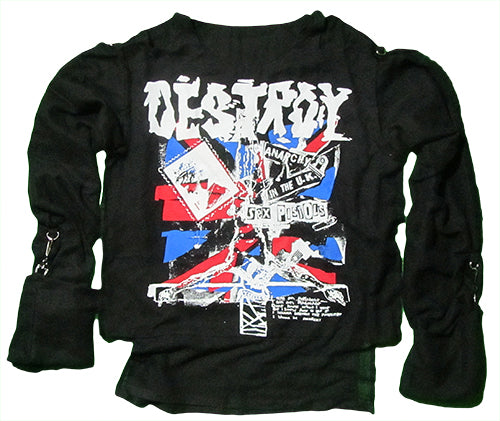 Destroy Anarchy black T-SHIRT or MUSLIN