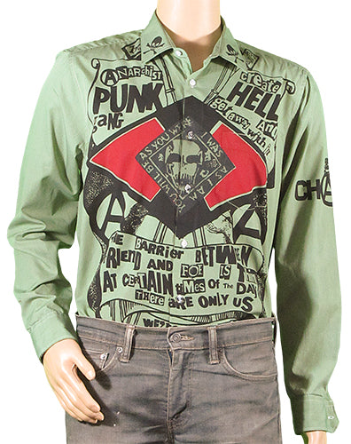Anarchist Punk green shirt