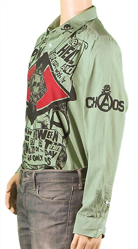 Anarchist Punk green shirt
