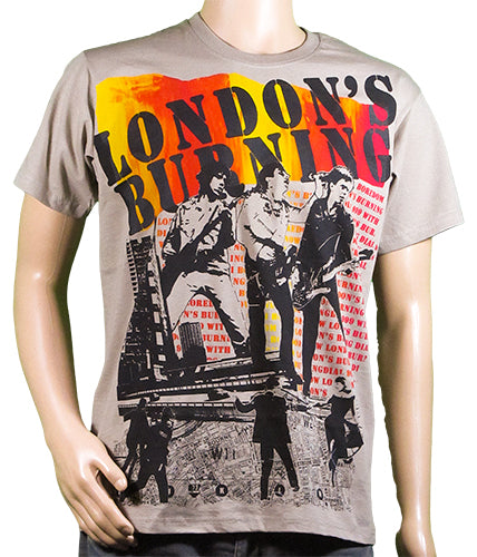 London's Burning khaki t-shirt