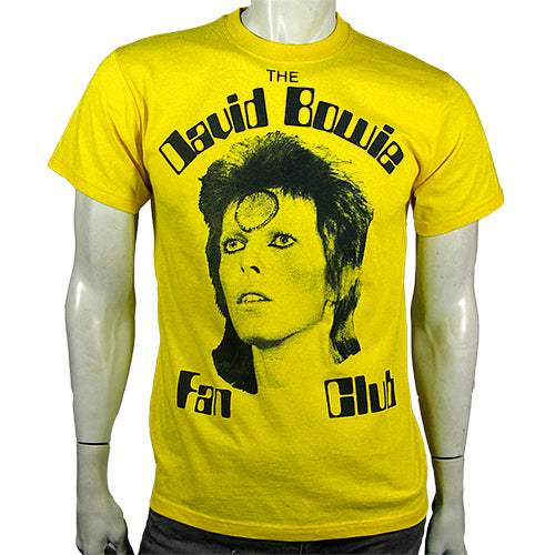 Bowie Fan Club yellow t-shirt