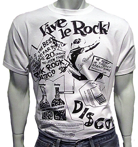 SALE: Large Vive le Rock white t-shirt