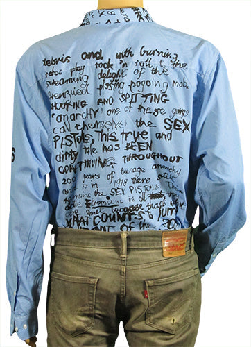 Oliver Twist blue shirt