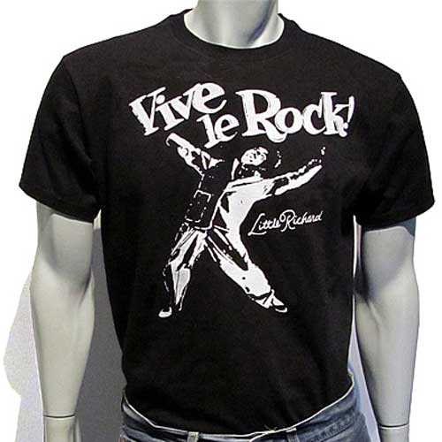 Little Richard Vive le Rock black t-shirt