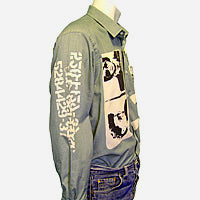 Outlaw Elvis Trotsky green shirt