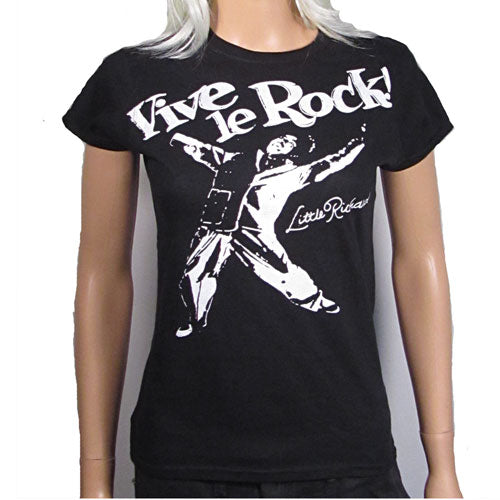Vive le Rock Little Richard black WOMEN'S t-shirt