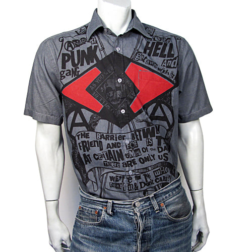 Anarchist Punk Gang grey short sleeved shirt