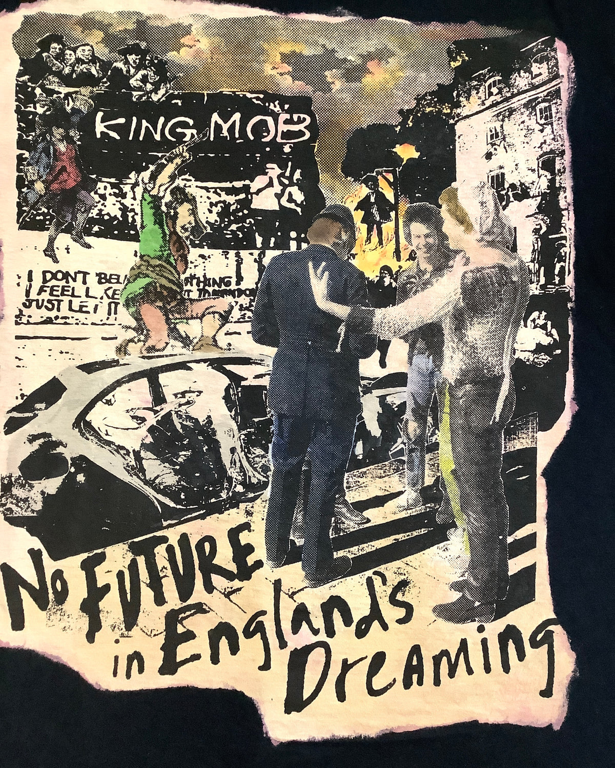 SALE: King Mob No Future Steve Sid Black t-shirt Large