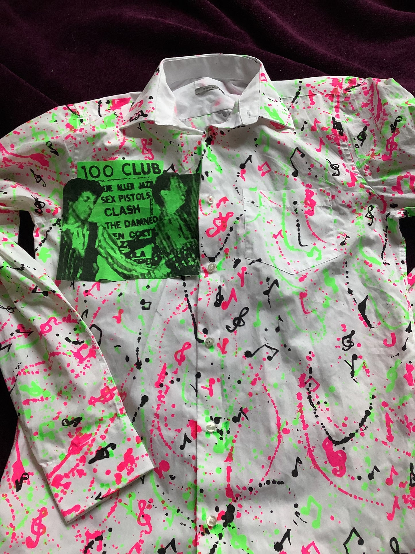 Splots white shirt with or without patch