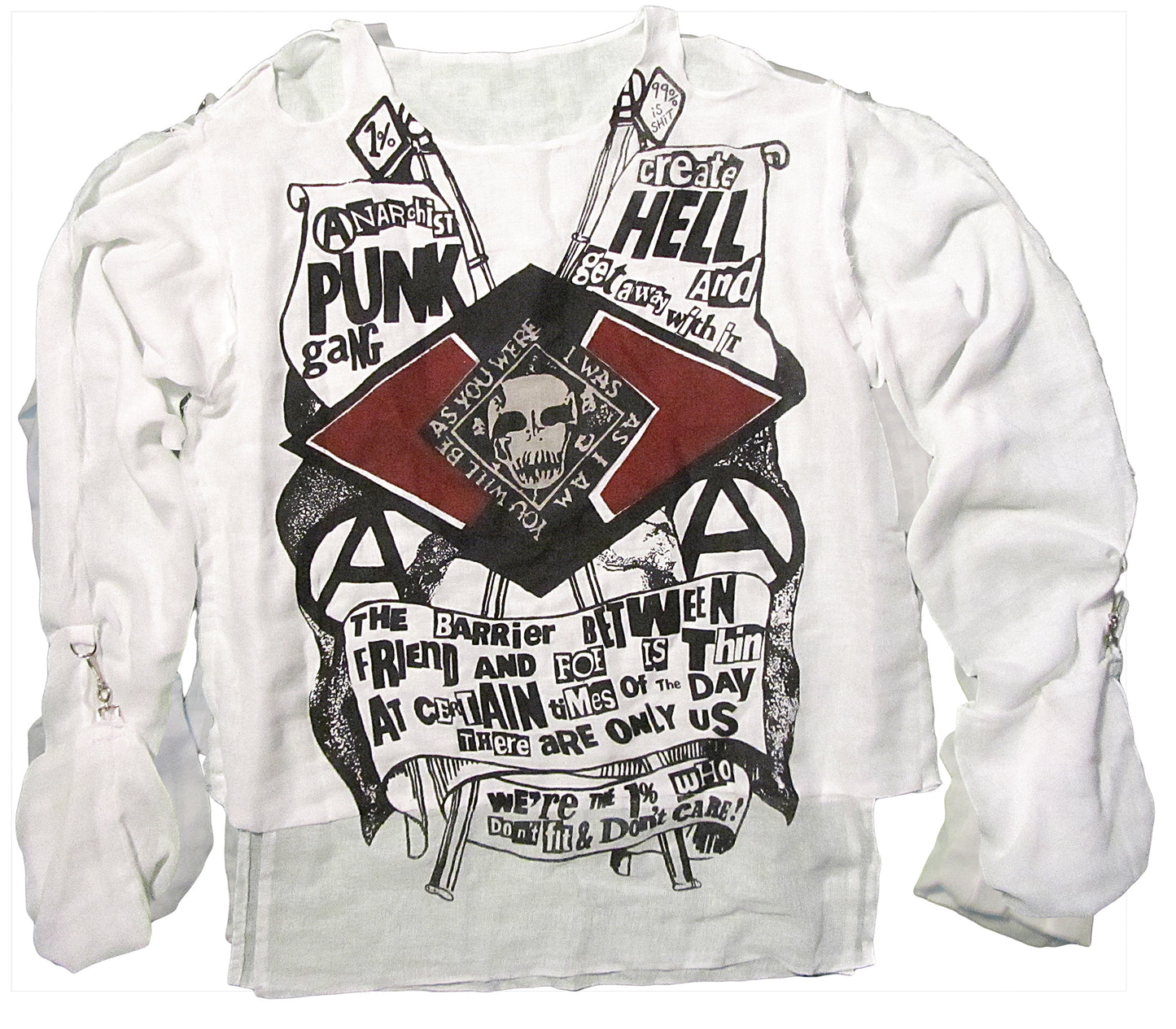 Anarchist Punk T-SHIRT or MUSLIN