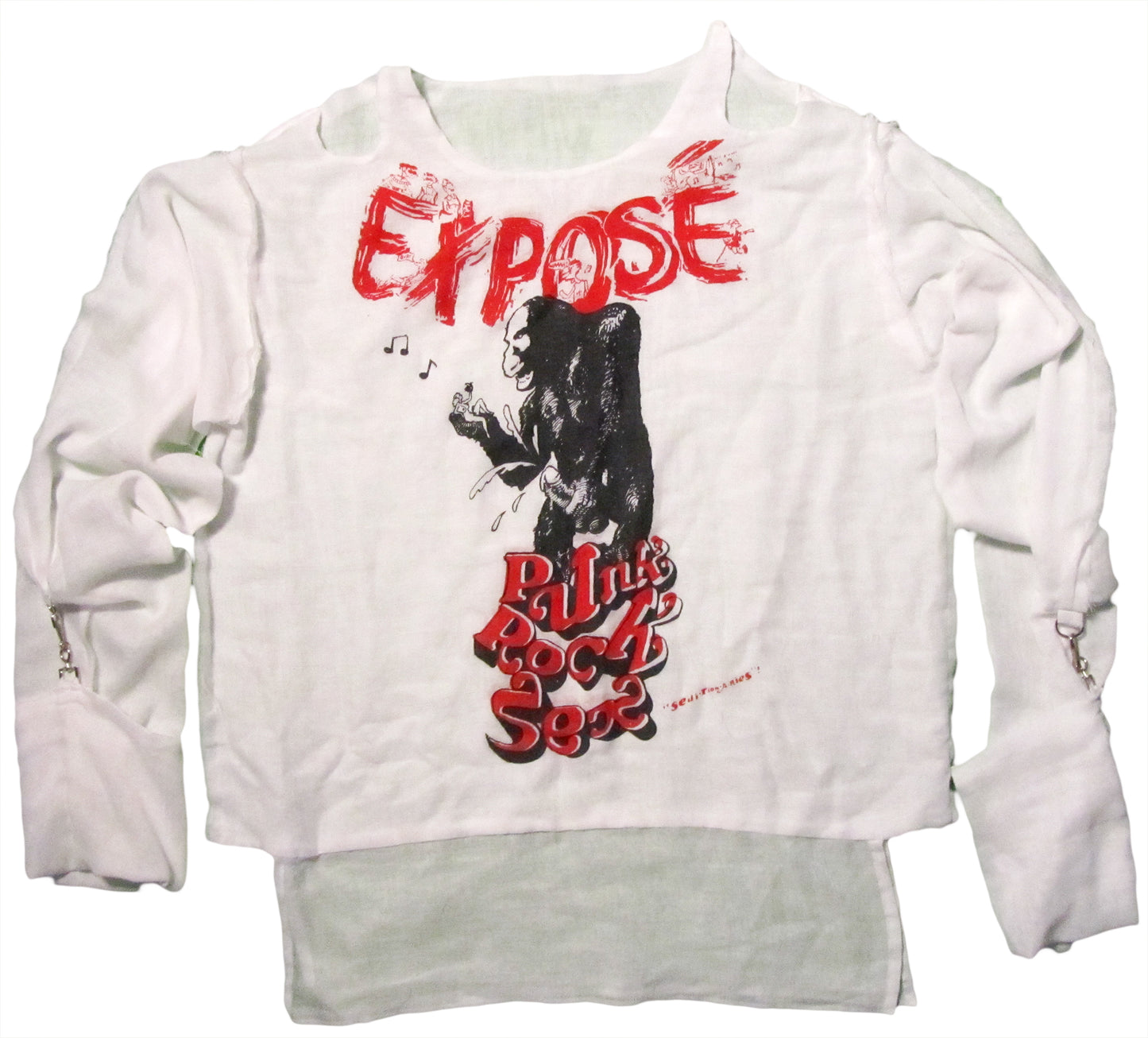 Expose muslin on white T-SHRT or MUSLIN