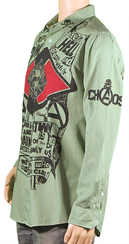 Anarchist Punk green shirt