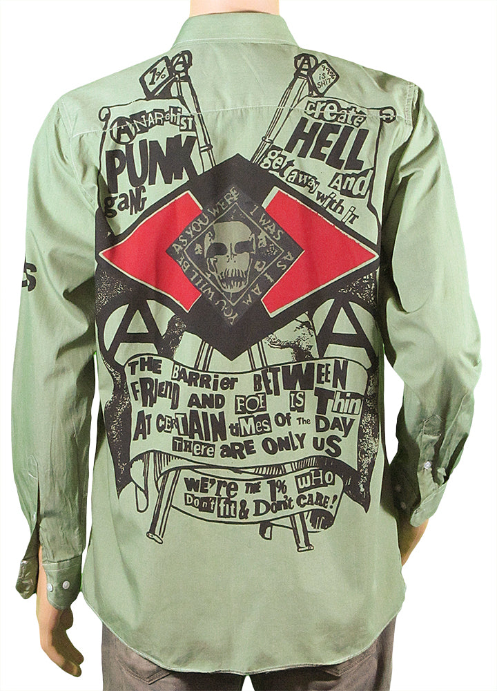Anarchist Punk green shirt