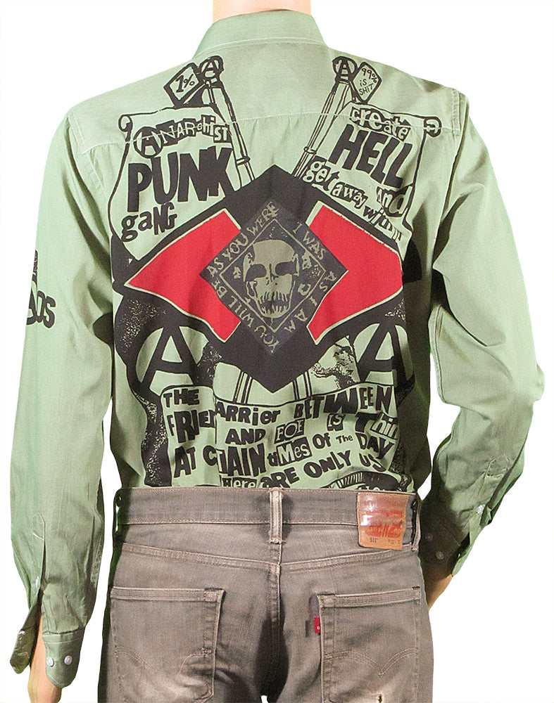 Anarchist Punk green shirt