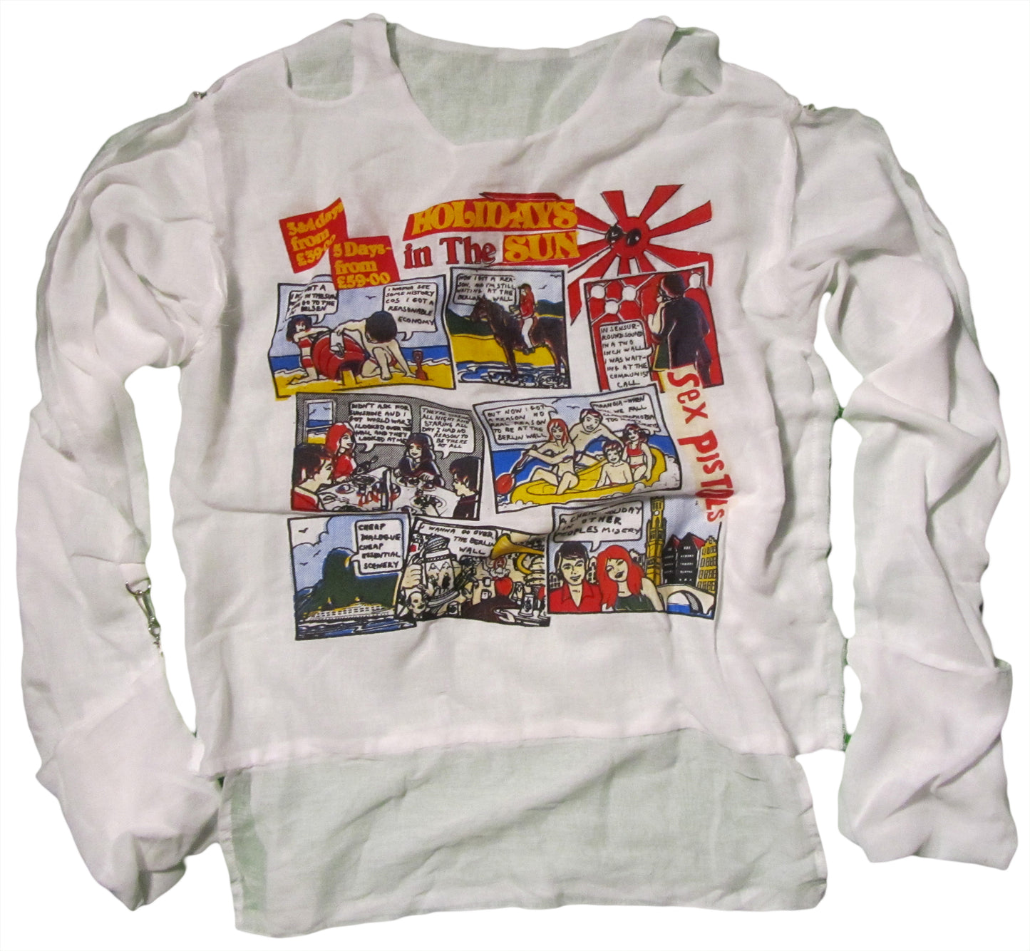Holidays in the Sun white T-SHIRT or MUSLIN