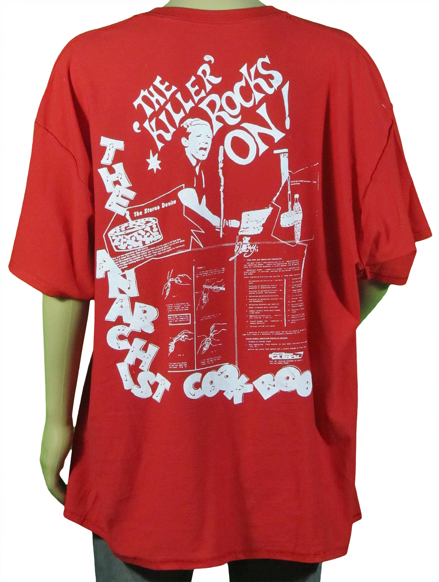 SALE: 3xl Vive le Rock red t-shirt