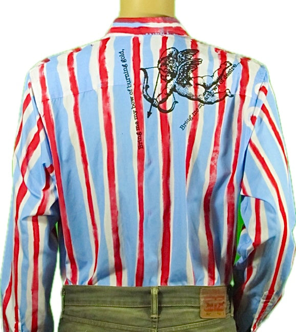 England's Dreaming Blue & red stripe shirt