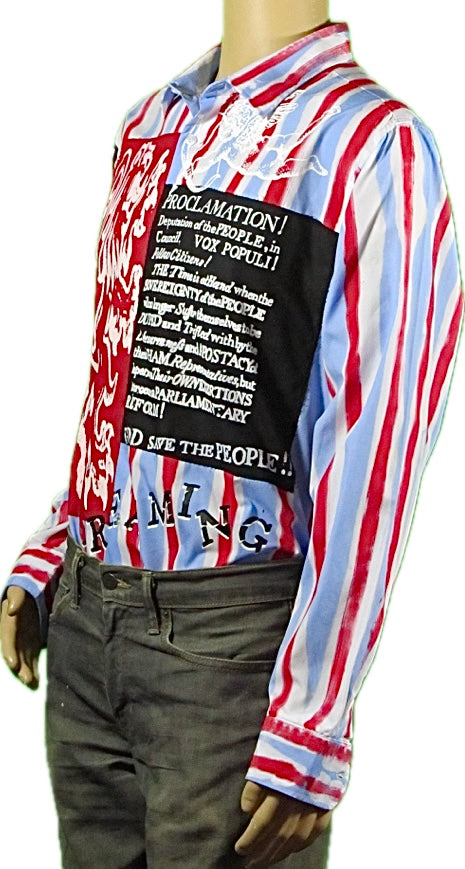 England's Dreaming Blue & red stripe shirt