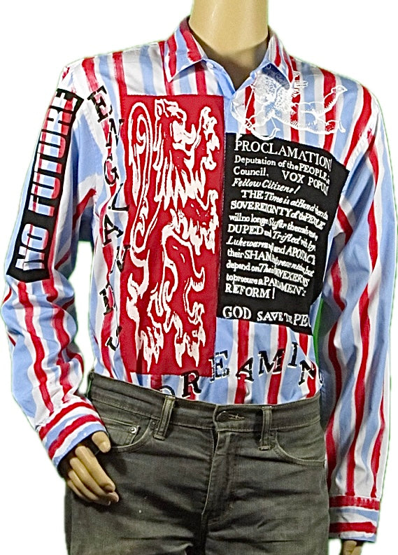 England's Dreaming Blue & red stripe shirt