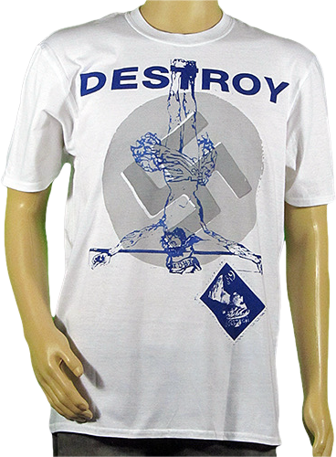 SAMPLE: Destroy first design white T-SHIRT - large