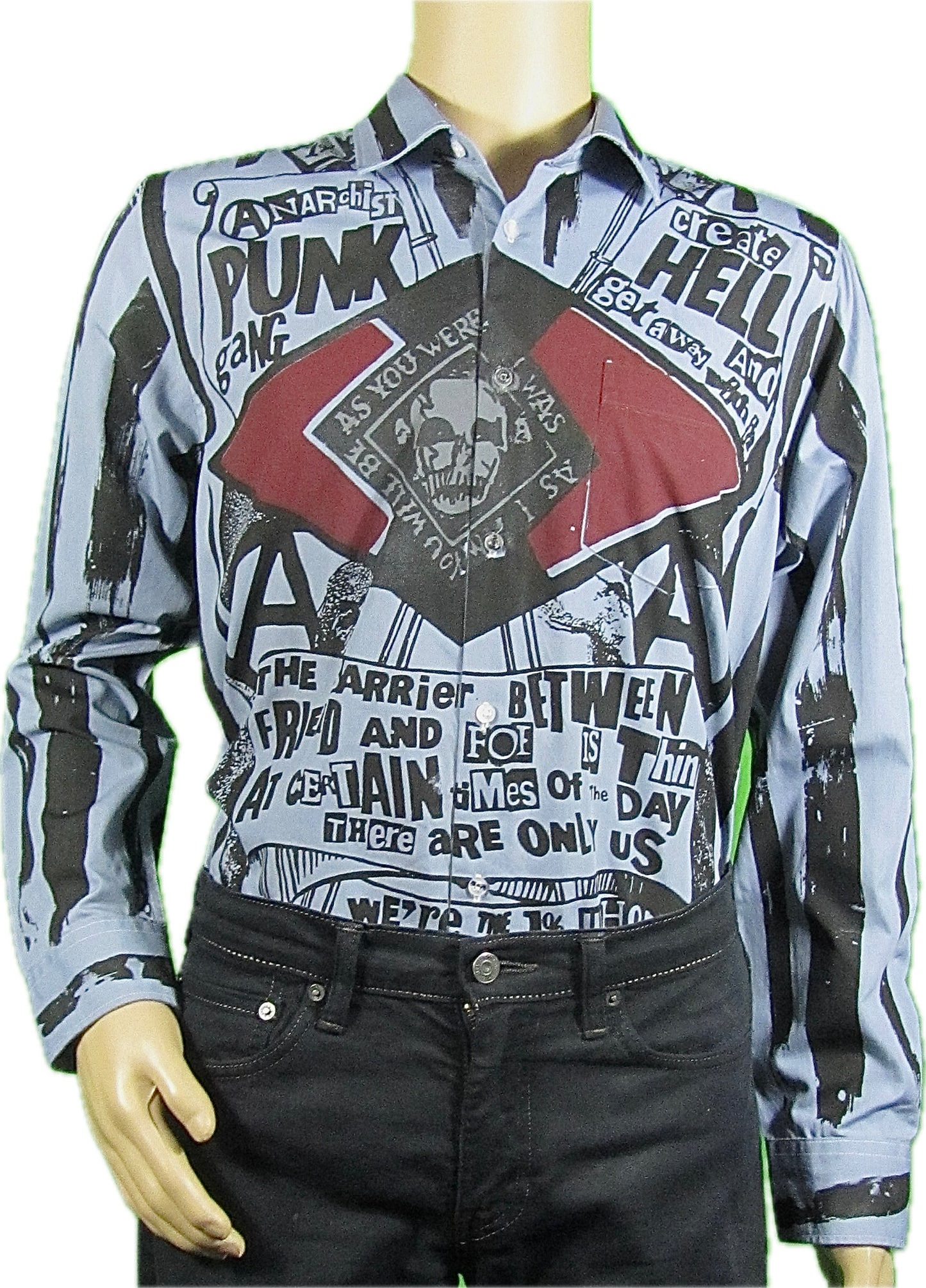 Anarchist Punk grey shirt