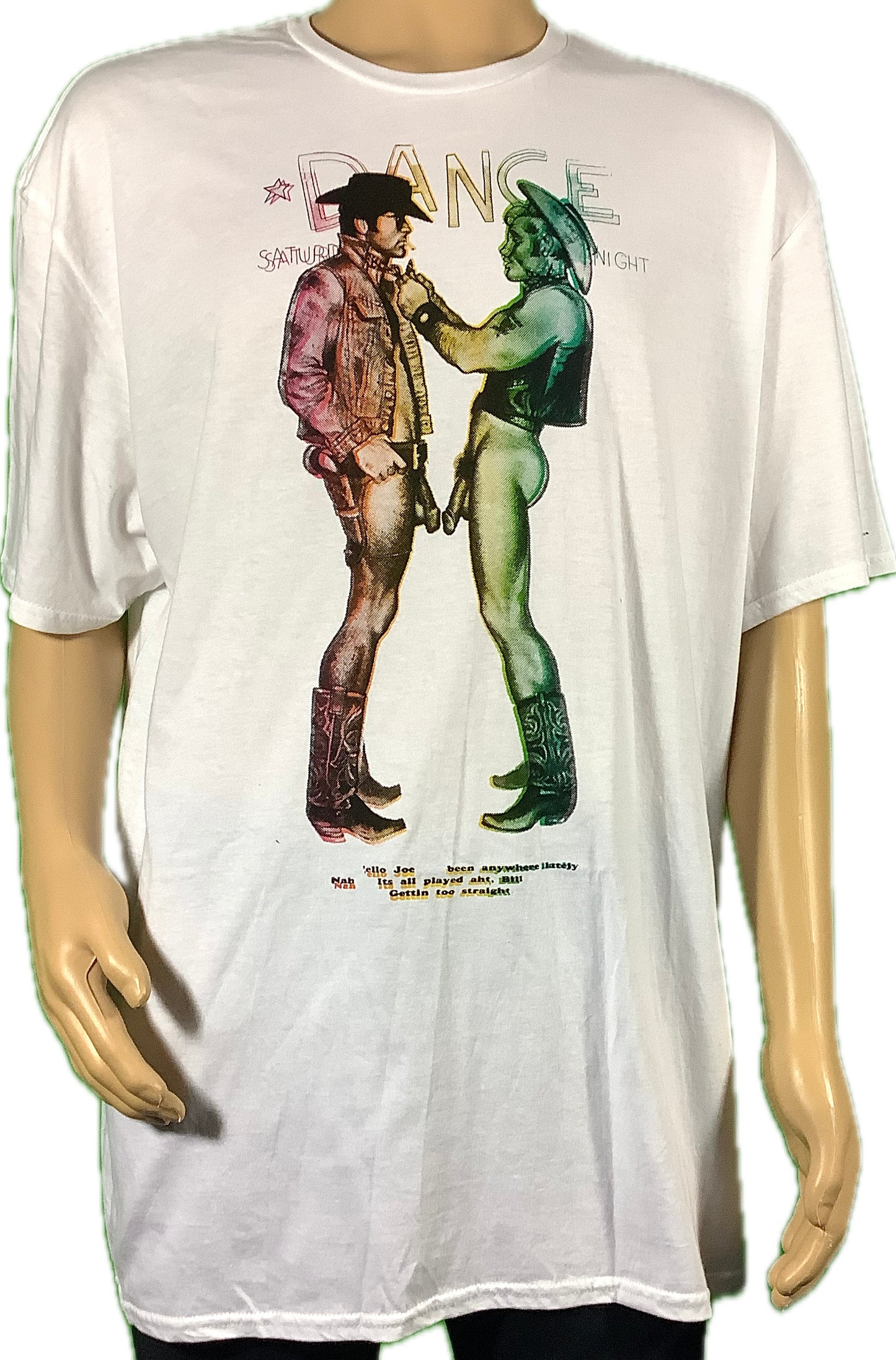 SALE: Cowboys on white Tee (2XL)