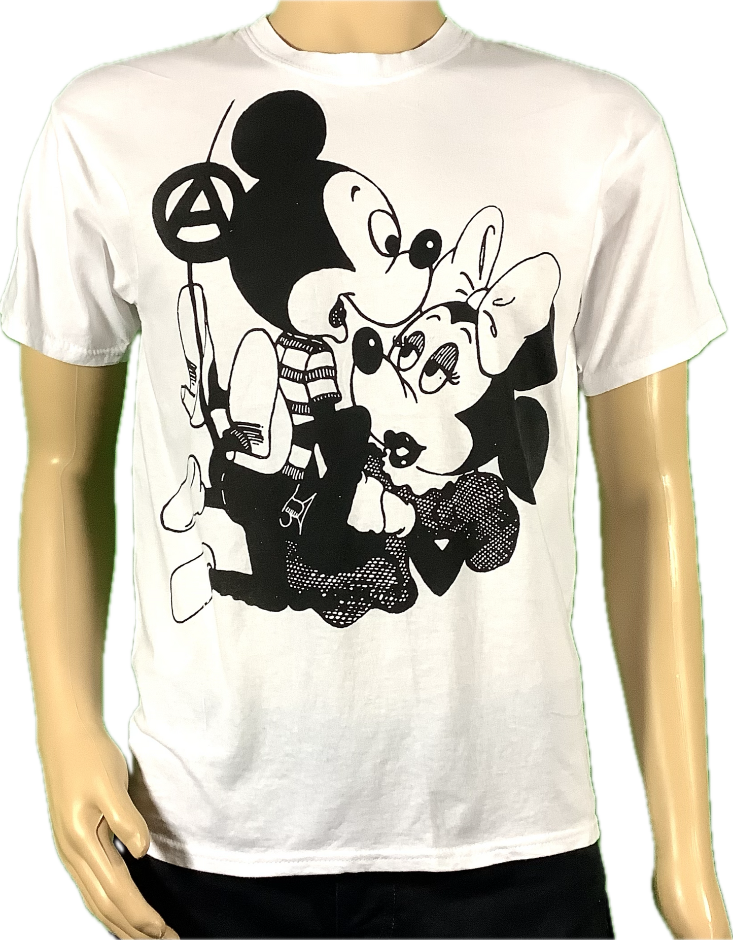 SALE: Mickey & Minnie white t-shirt - Medium