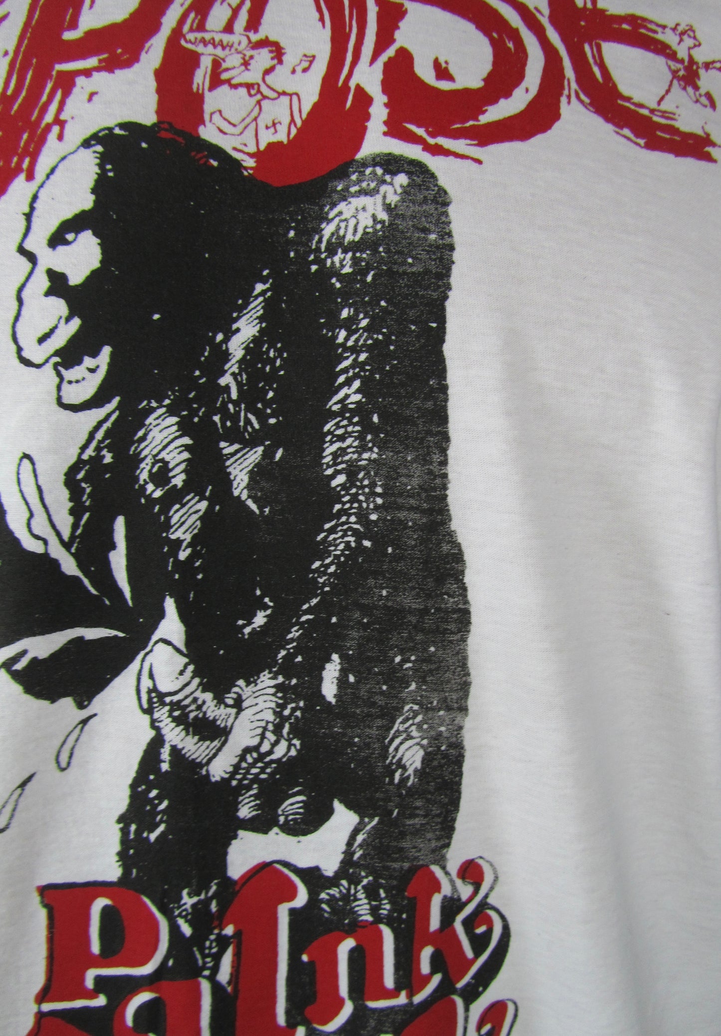 SALE: Expose t-shirt (medium) 52cm wide weak print