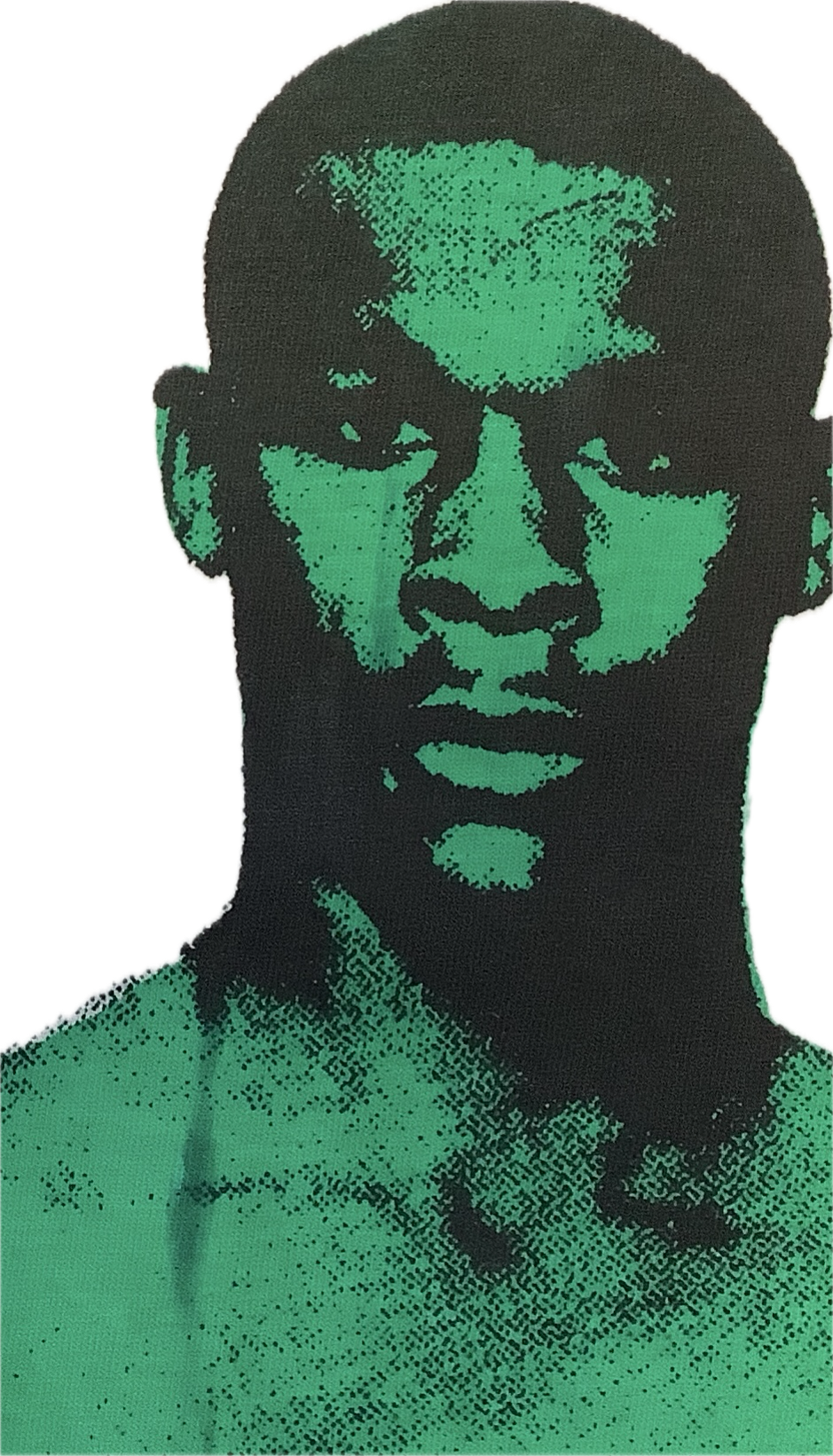 Sample: Footballer green white t-shirt - medium