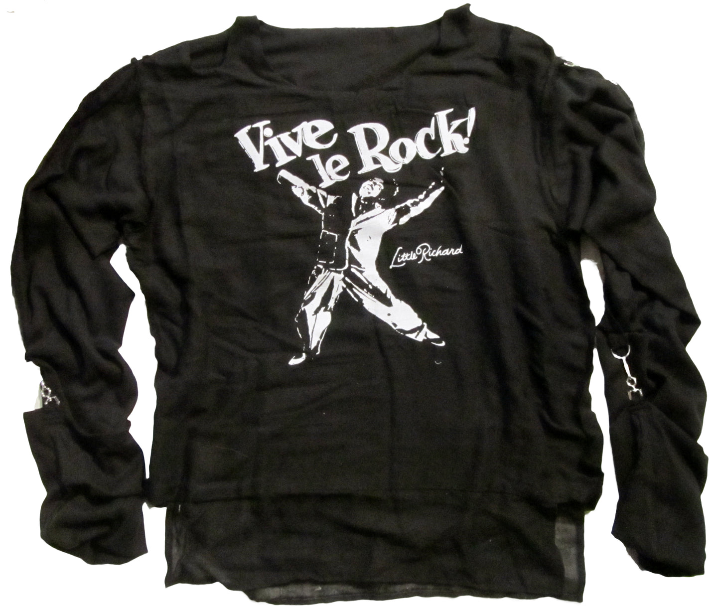Little Richard Vive le Rock black T-SHIRT or MUSLIN
