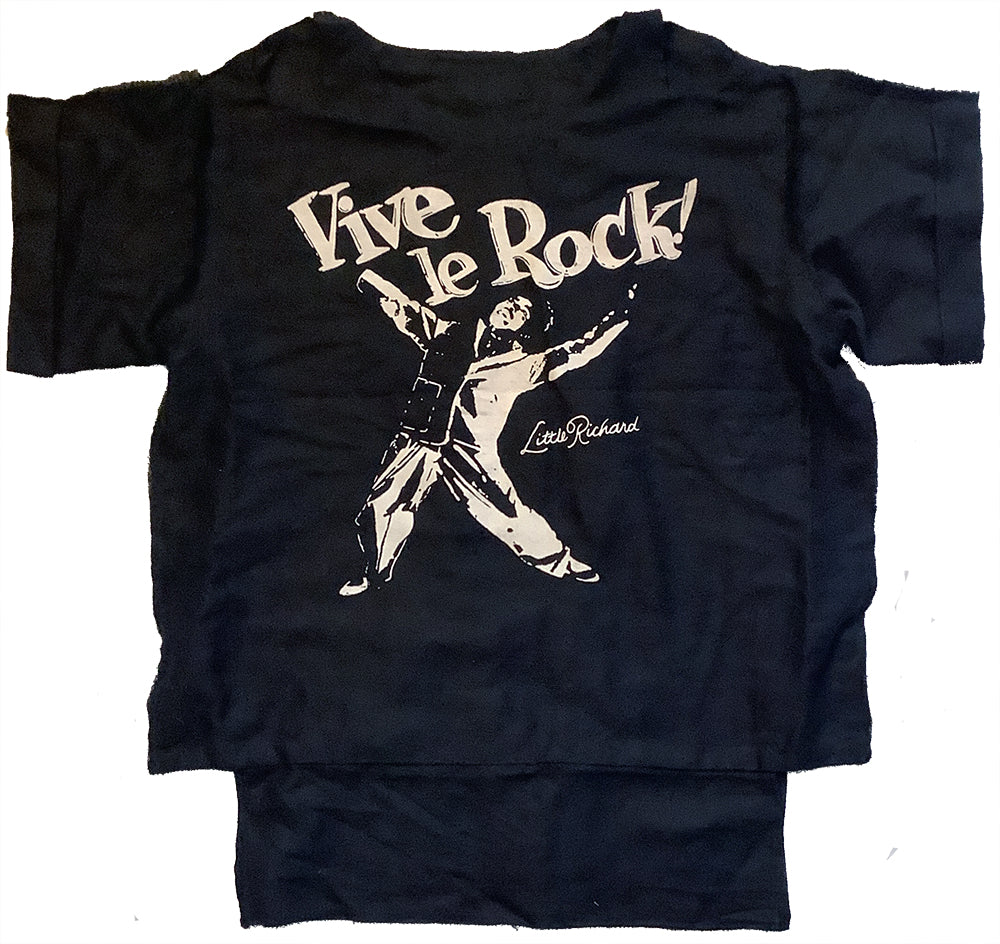 Little Richard Vive le Rock black T-SHIRT or MUSLIN
