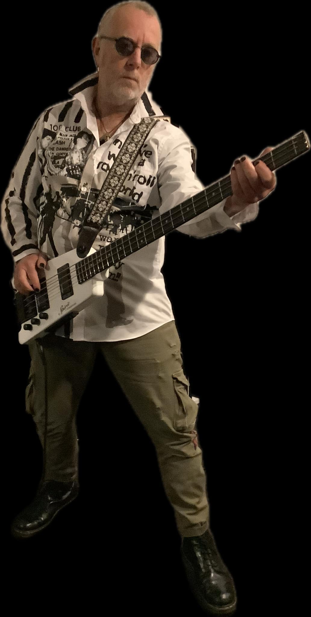 Riot of my Own white shirt monochrome version