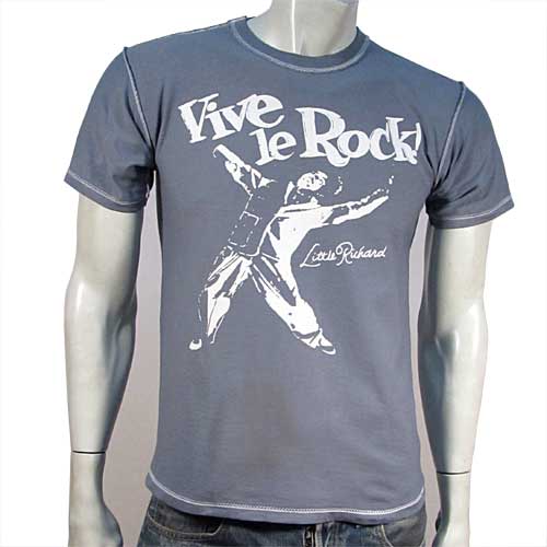 Little Richard Vive le Rock greyt-shirt