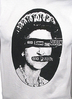 Blind Queen in black on white T-SHIRT or MUSLIN