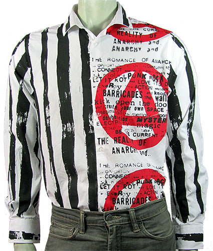 SALE: 16.5” collar ….Romance of Anarchy A white shirt (large)