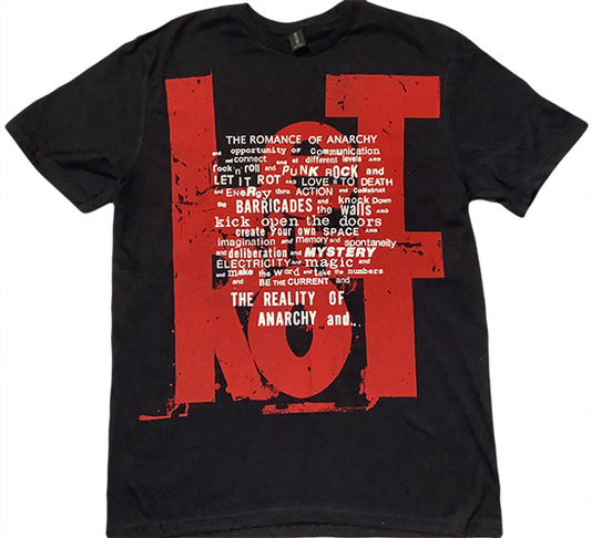Medium. Let it Rot black t-shirt