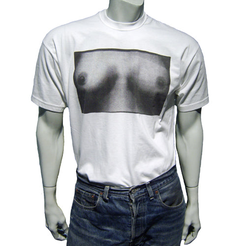 Tits white t-shirt with black print