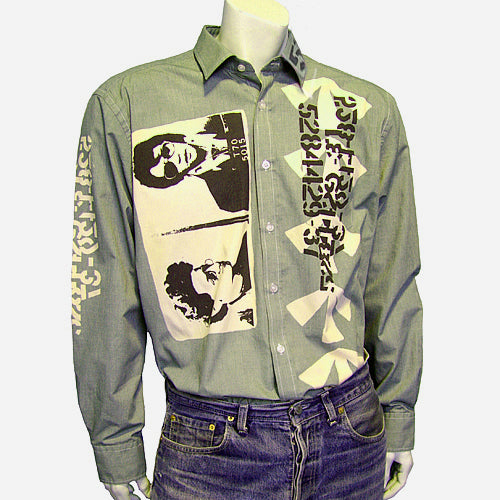 Outlaw Elvis Trotsky green shirt