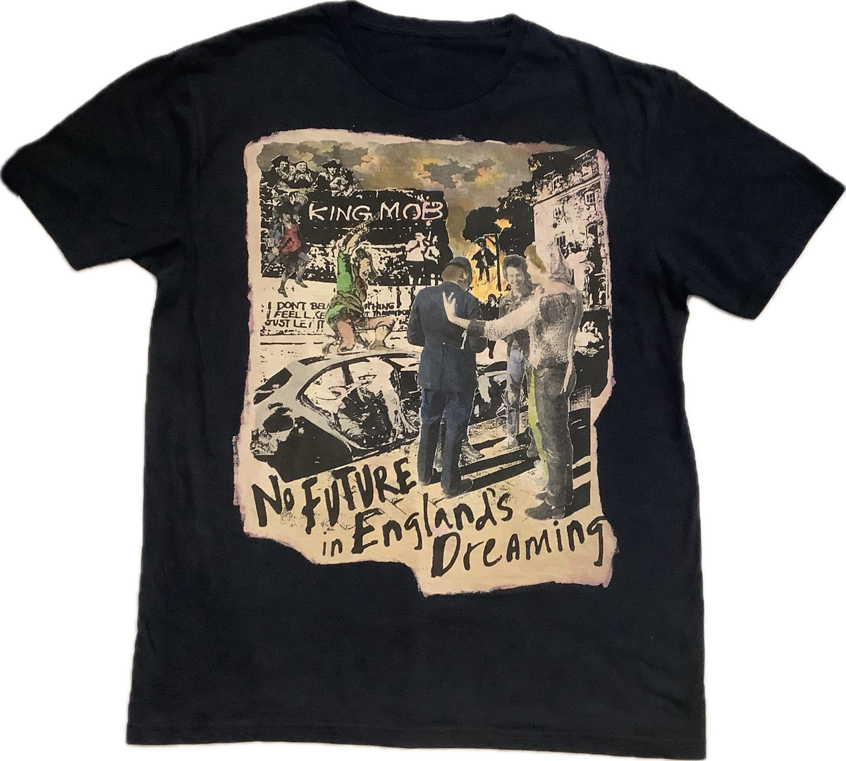 SALE: King Mob No Future Steve Sid Black t-shirt Large