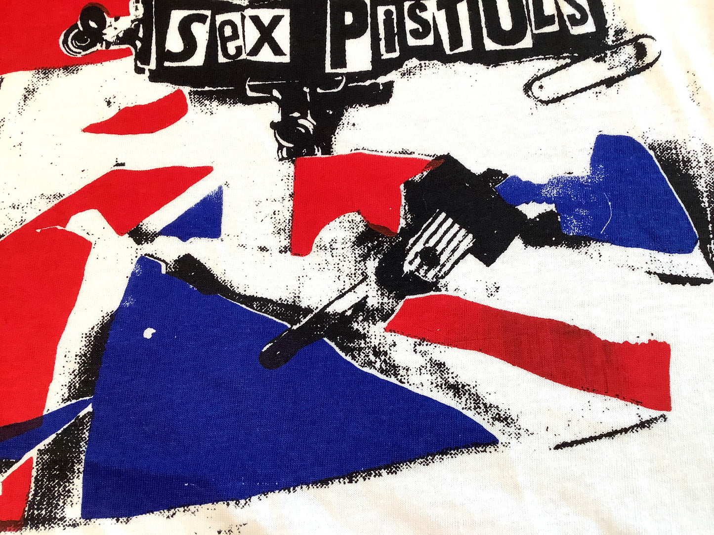 Anarchy on white T-SHIRT Medium