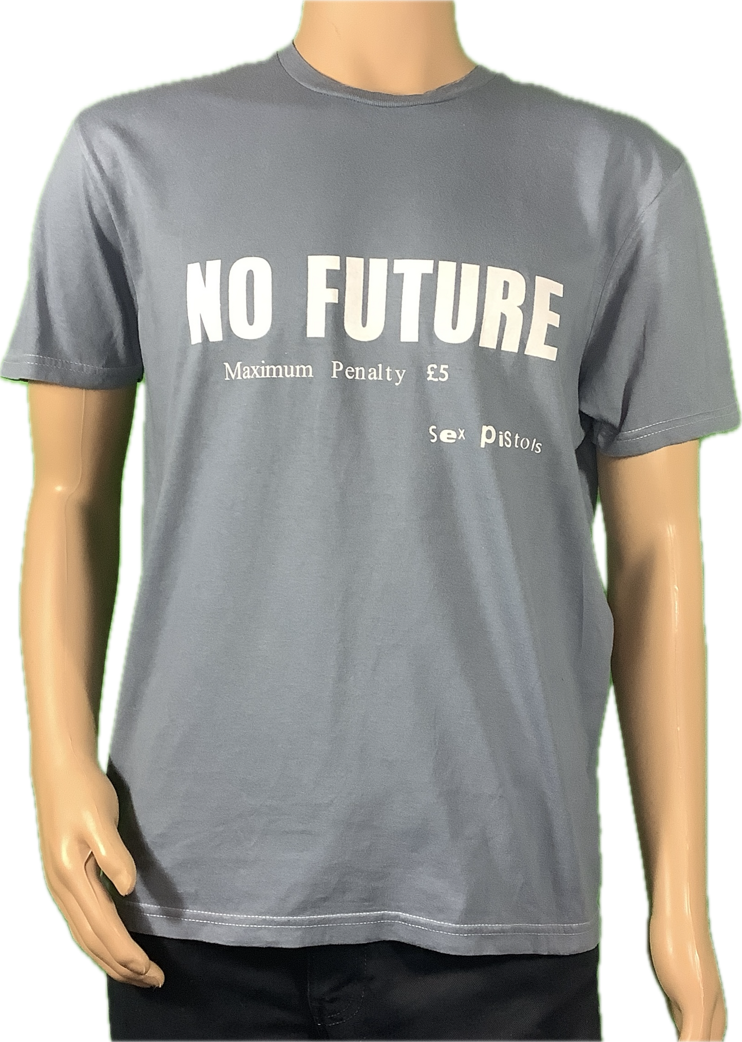 No Future dyed grey t-shirt