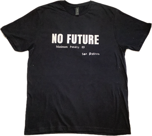 No Future black t-shirt size Large £15