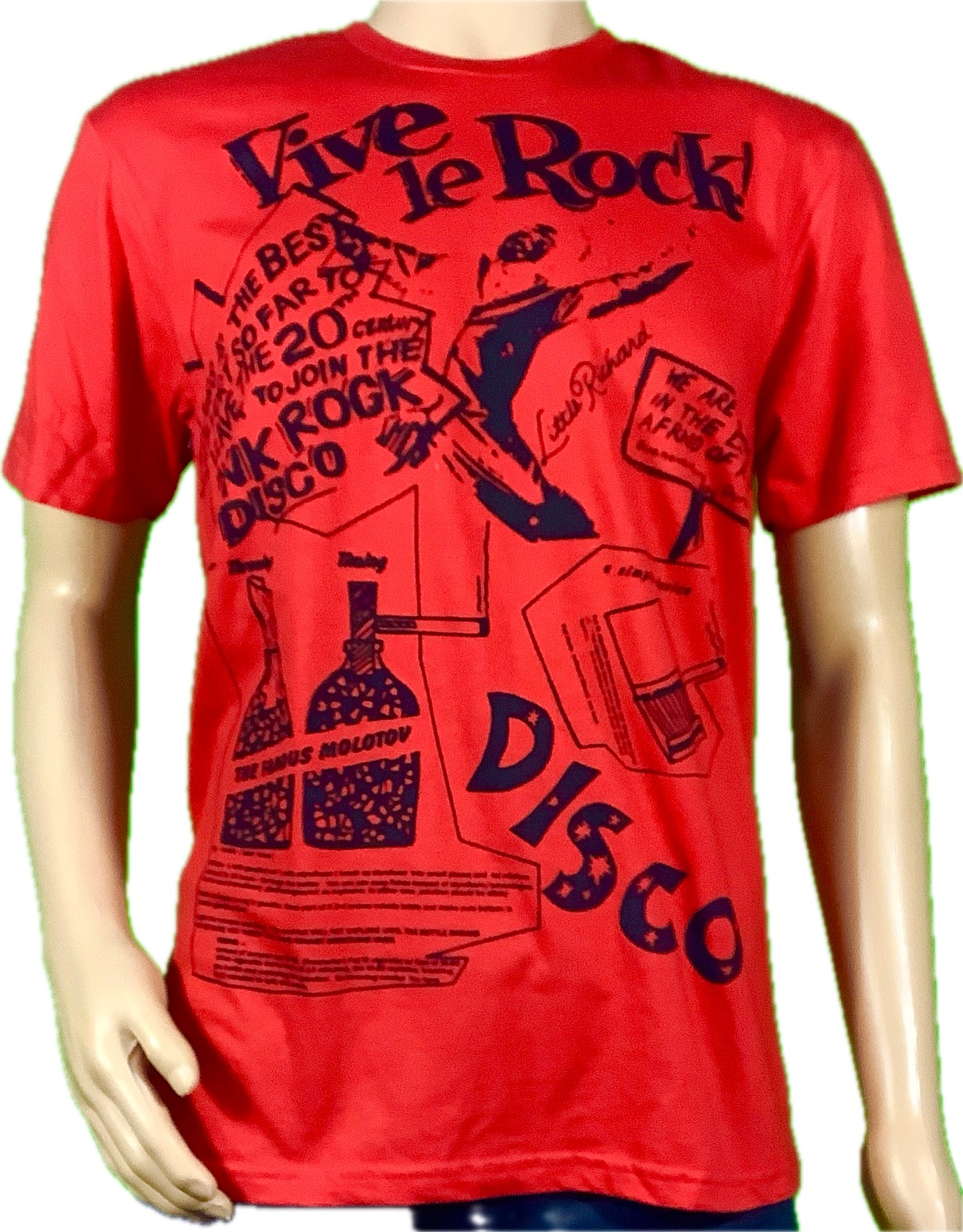 Sample: Vive le Rock red t-shirt - medium