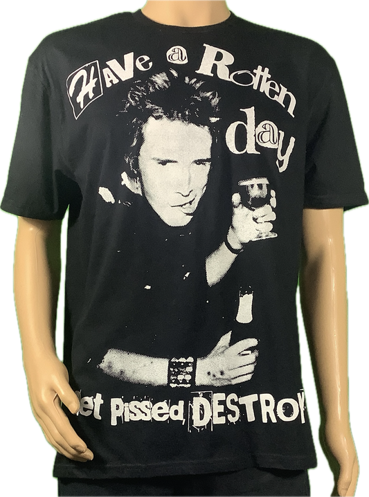 SALE: Rotten Day on Black T-SHIRT size Large 22.5” wide