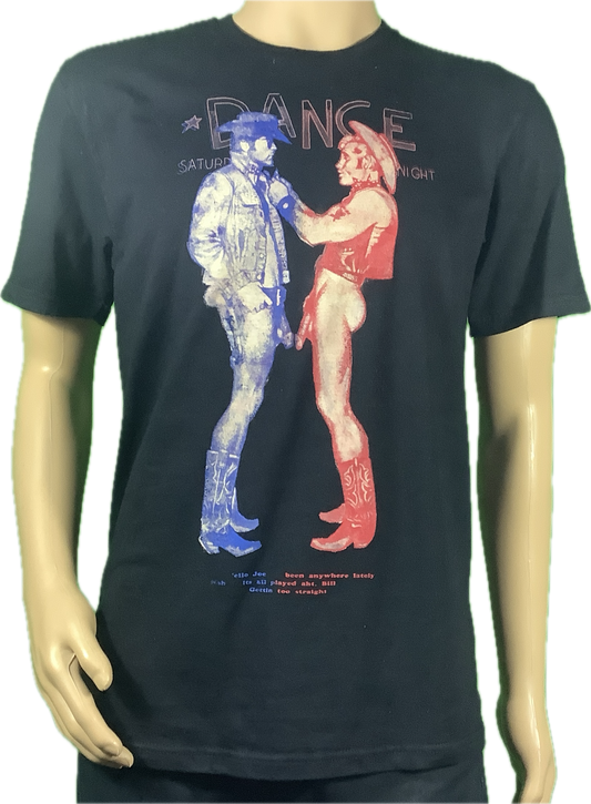 Sample: Cowboys   black t-shirt - medium